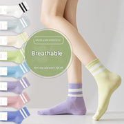 Women's 5A Antibacterial Breathable Striped Socks - Sidiou Group