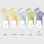 Women's 5A Antibacterial Breathable Striped Socks - Sidiou Group