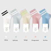 Women's 5A Antibacterial Breathable Striped Socks - Sidiou Group