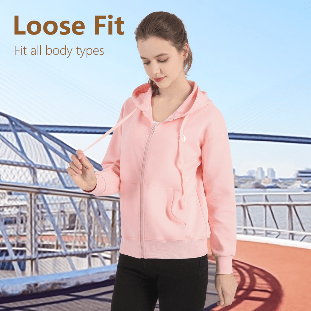 Women's Casual Zip - up Hoodie - Sidiou Group