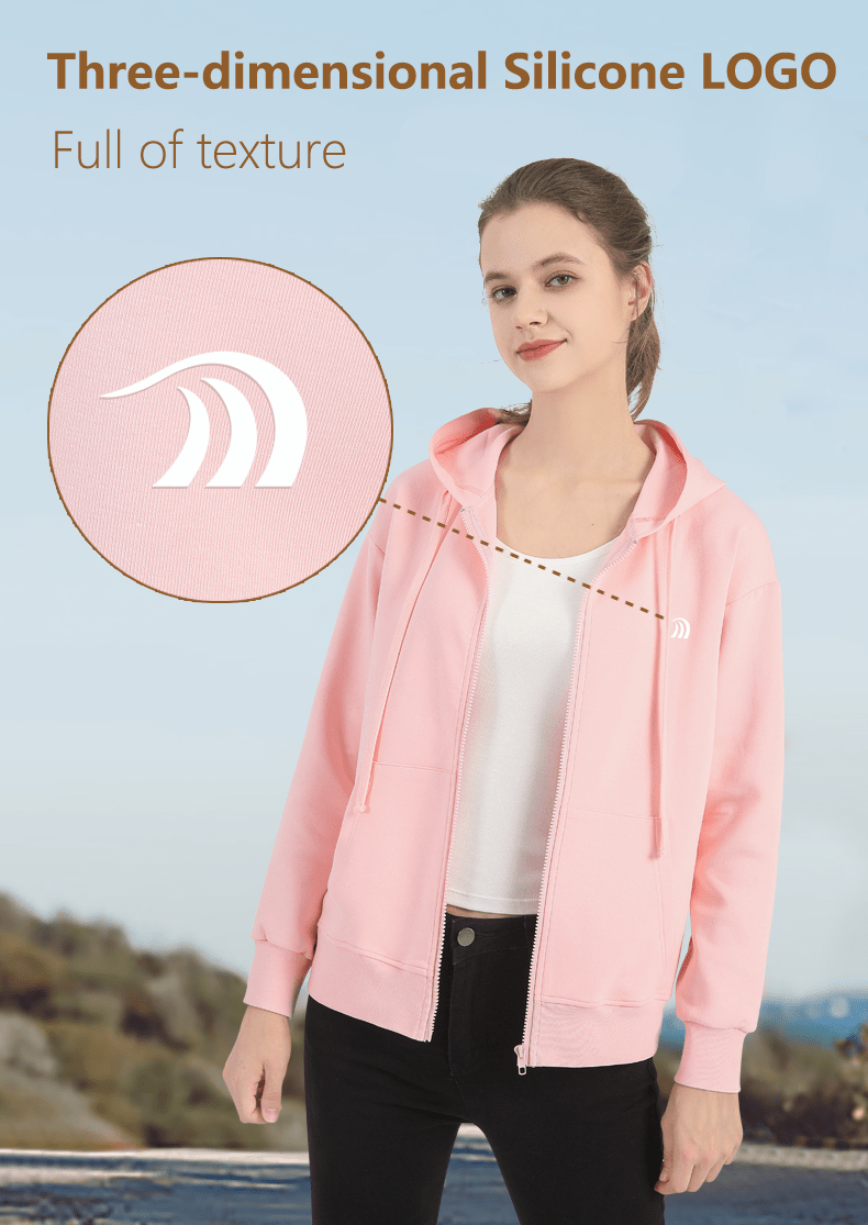 Women's Casual Zip - up Hoodie - Sidiou Group