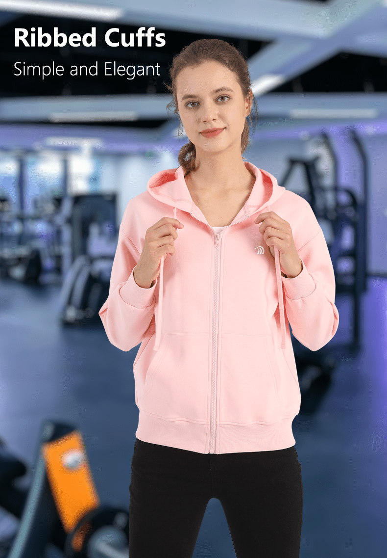 Women's Casual Zip - up Hoodie - Sidiou Group