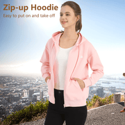 Women's Casual Zip - up Hoodie - Sidiou Group