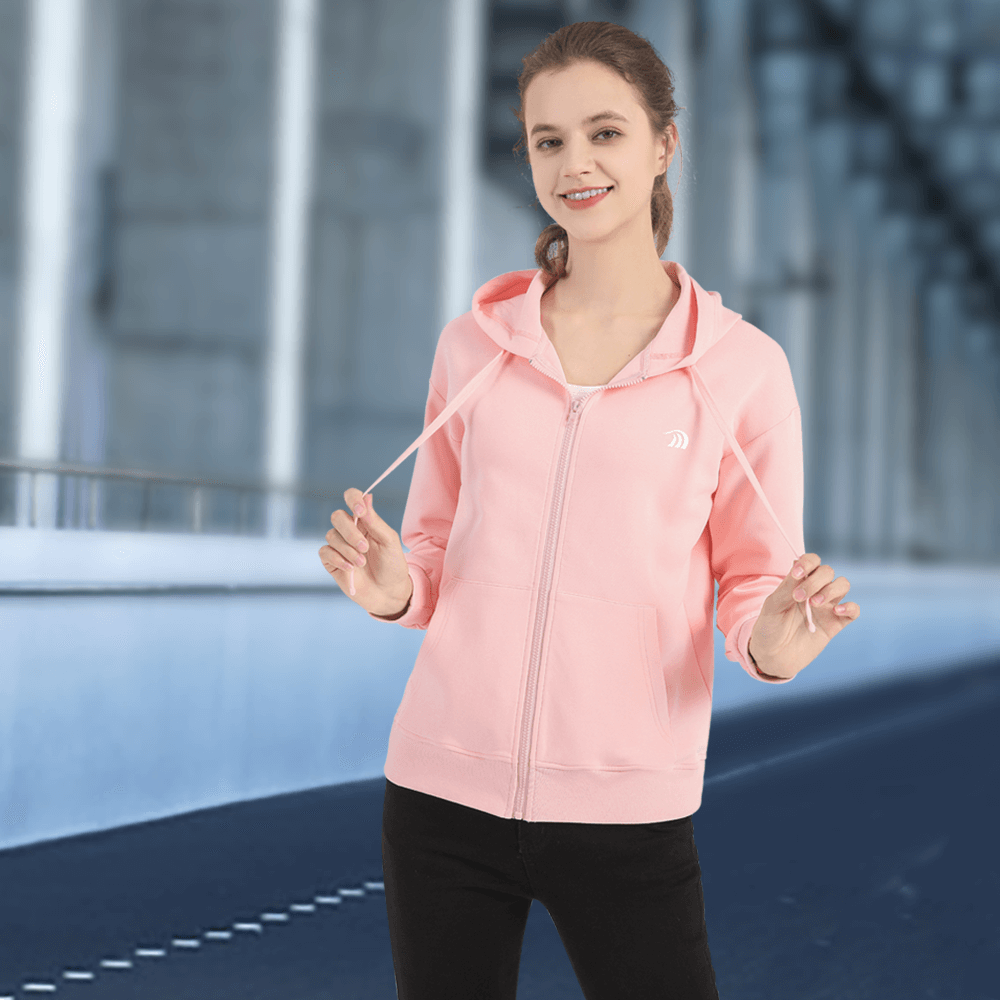 Women's Casual Zip - up Hoodie - Sidiou Group