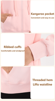 Women's Casual Zip - up Hoodie - Sidiou Group