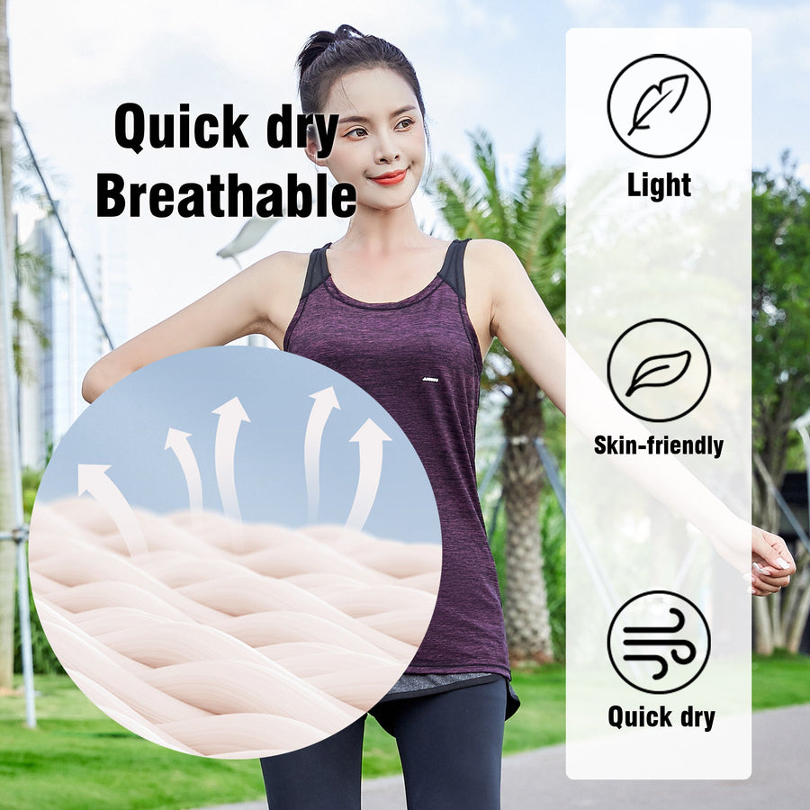 Women’s Cross Back Workout Vest - Sidiou Group