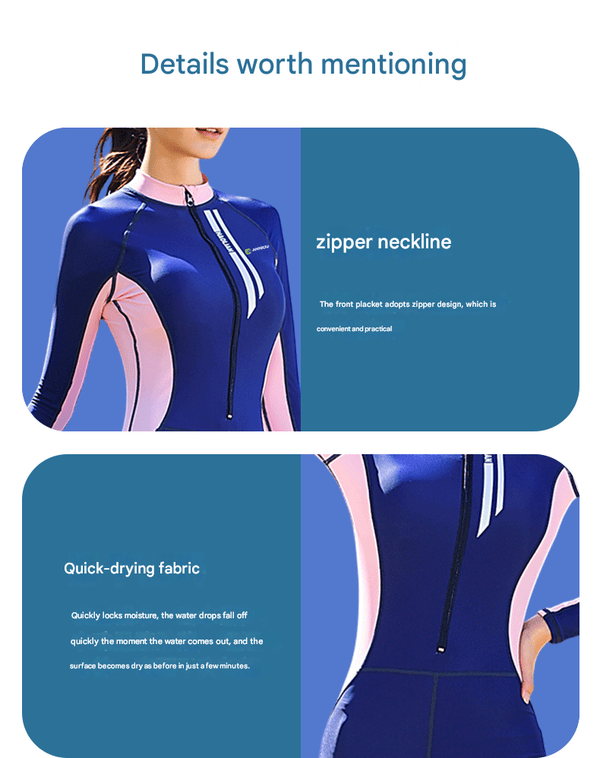 Women's Diving Full Wetsuit Swimsuit - Sidiou Group