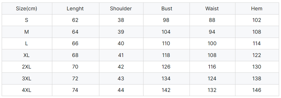 Diamond Quilted Heated Vest size guide