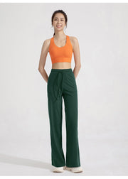 Women's High Waist Wide Leg Loose Fit Trousers - Sidiou Group