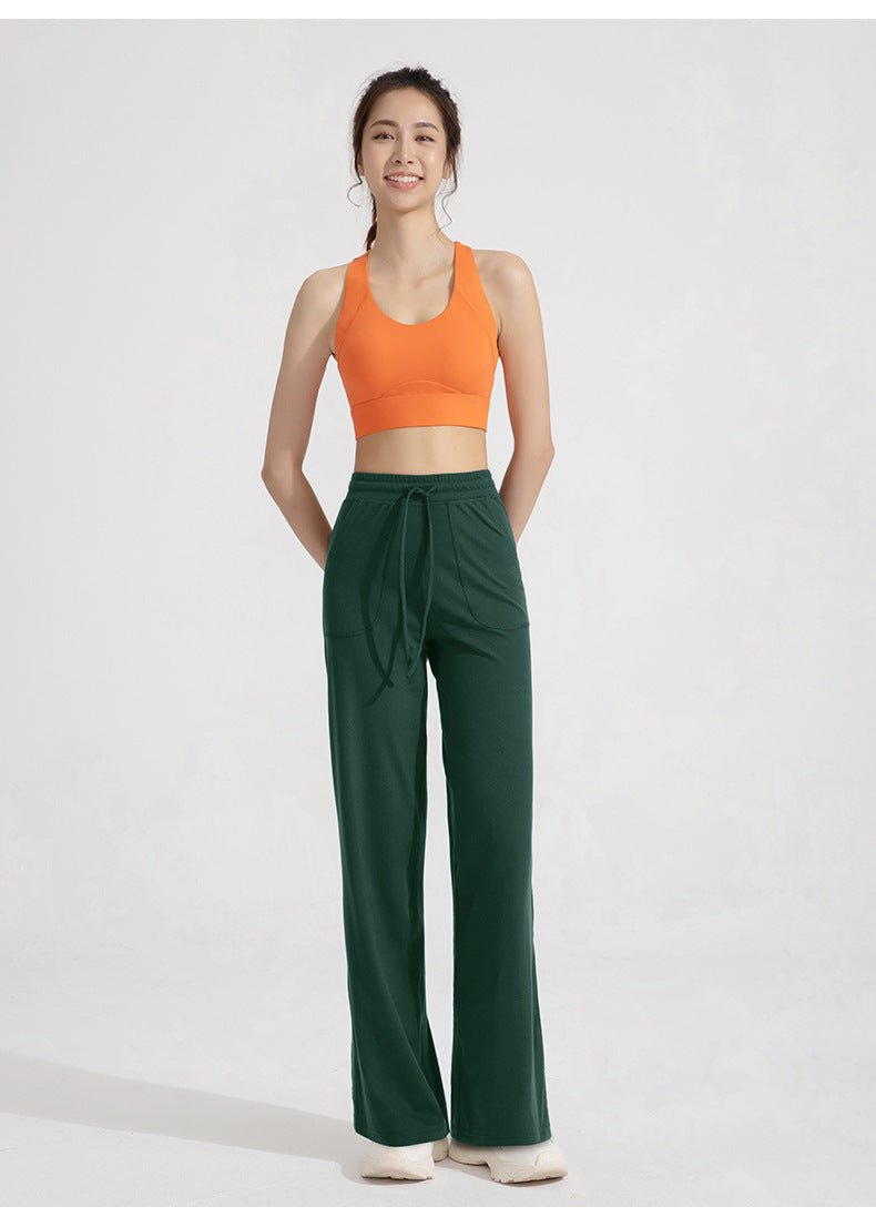 Women's High Waist Wide Leg Loose Fit Trousers - Sidiou Group