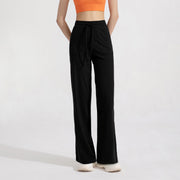 Women's High Waist Wide Leg Loose Fit Trousers - Sidiou Group