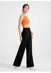 Women's High Waist Wide Leg Loose Fit Trousers - Sidiou Group