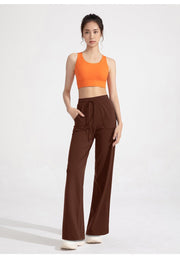 Women's High Waist Wide Leg Loose Fit Trousers - Sidiou Group