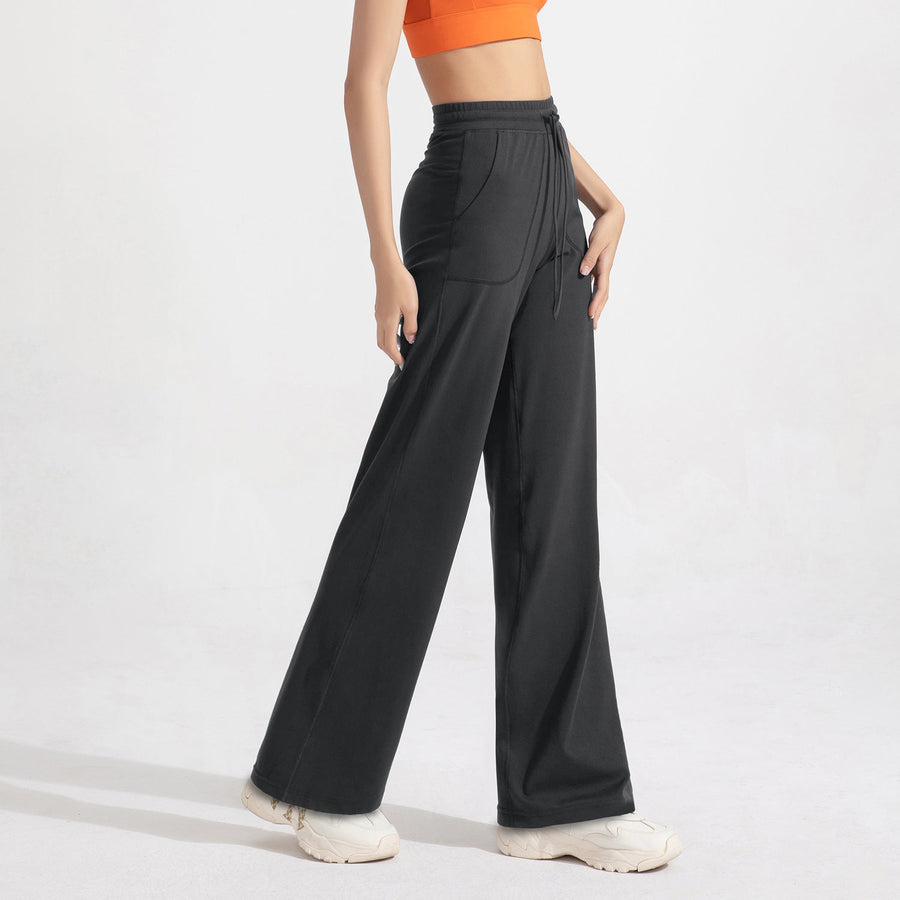 Women's High Waist Wide Leg Loose Fit Trousers - Sidiou Group