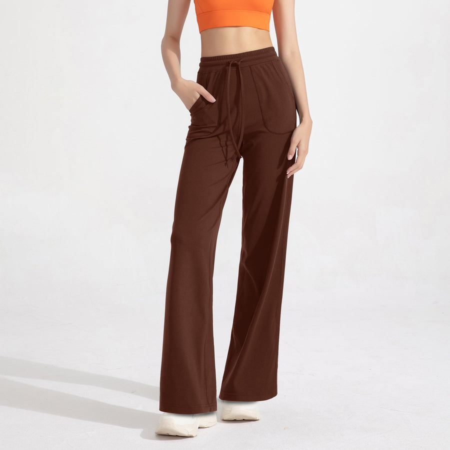 Women's High Waist Wide Leg Loose Fit Trousers - Sidiou Group