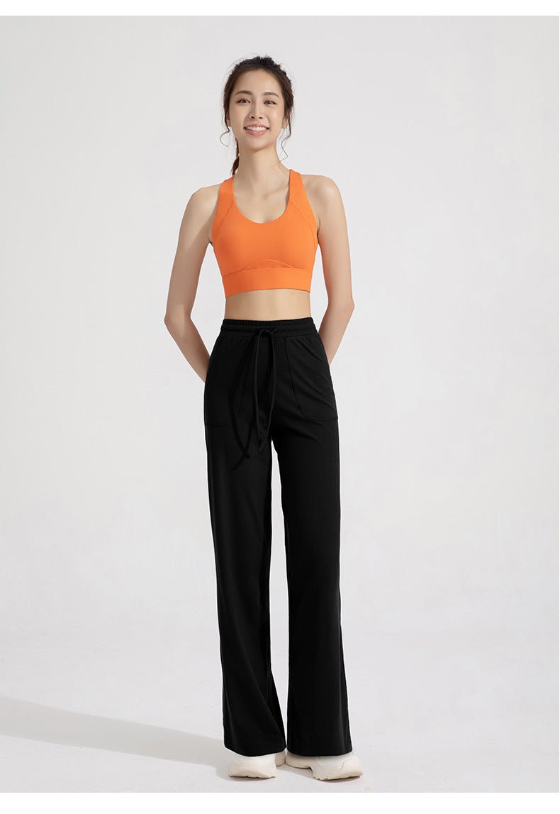 Women's High Waist Wide Leg Loose Fit Trousers - Sidiou Group