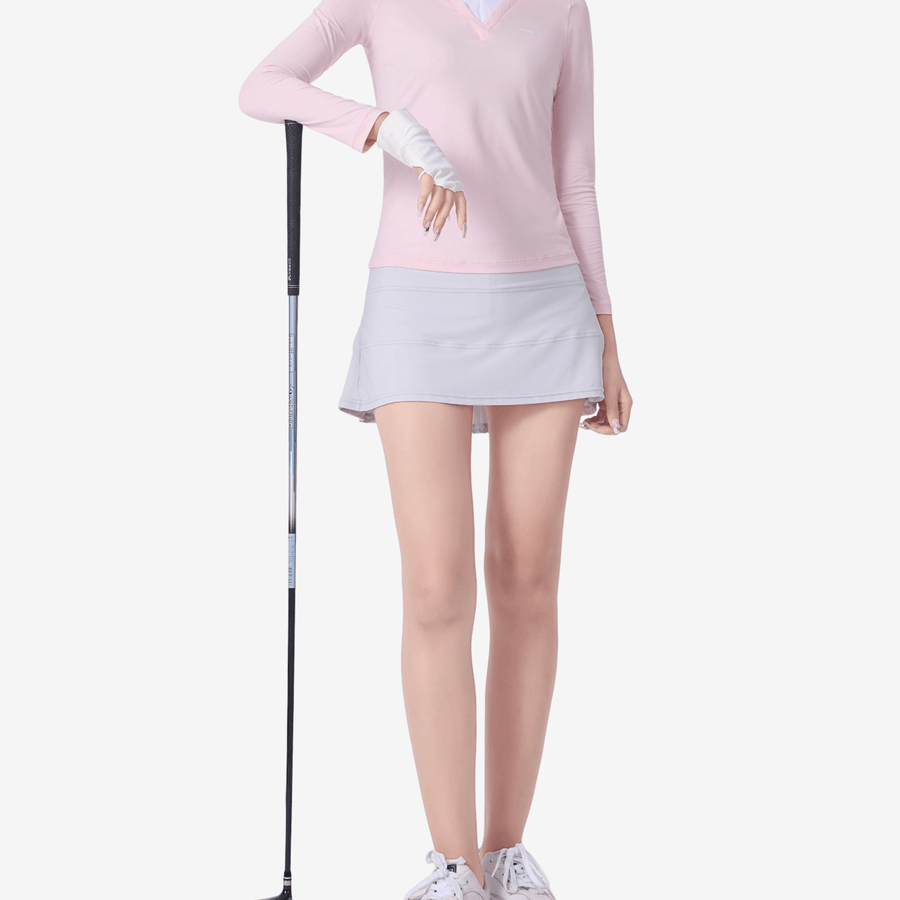 Women's High - Waisted Pleated Golf Skirt - Sidiou Group