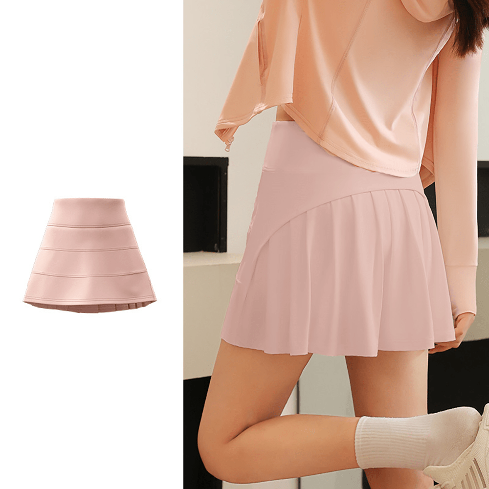 Women's High - Waisted Pleated Golf Skirt - Sidiou Group