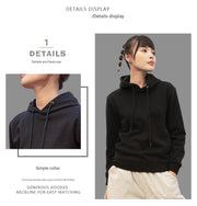 Women's Hooded Pullstring Sweatshirt - Sidiou Group