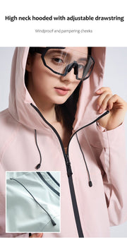 Women's Hooded Windbreaker Jacket - Sidiou Group
