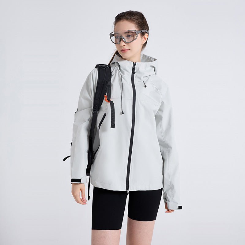 Women's Hooded Windbreaker Jacket - Sidiou Group