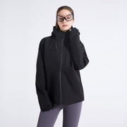 Women's Hooded Windbreaker Jacket - Sidiou Group