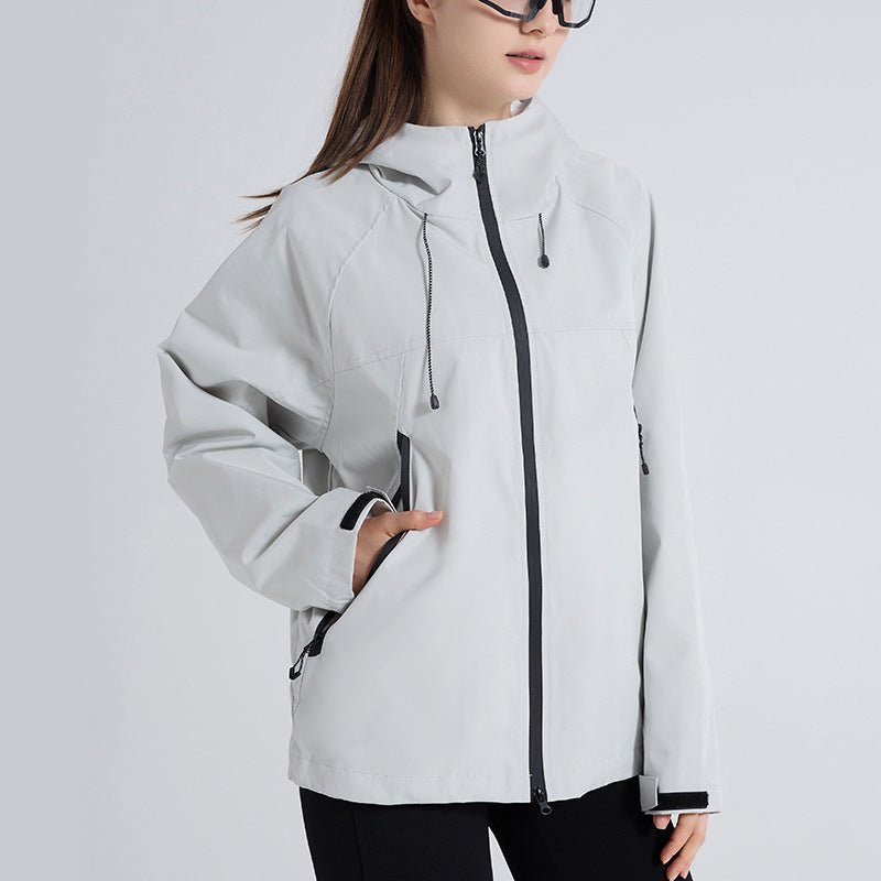 Women's Hooded Windbreaker Jacket - Sidiou Group