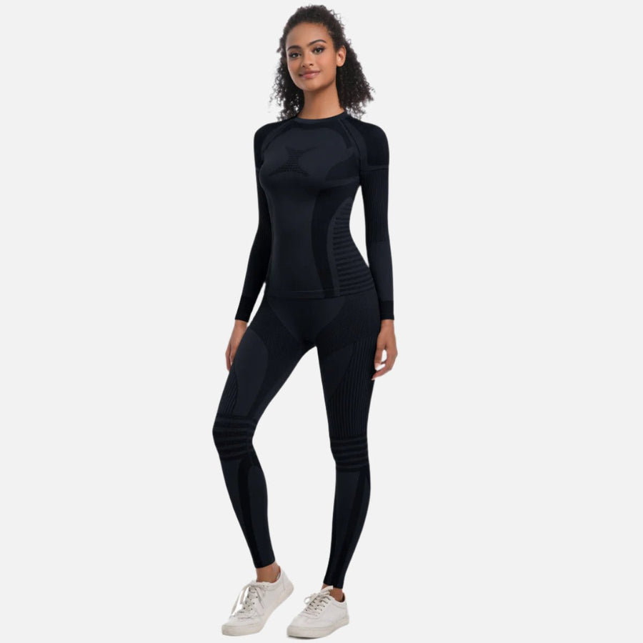 Women's Knitted High - elasitc Yoga Set - Sidiou Group