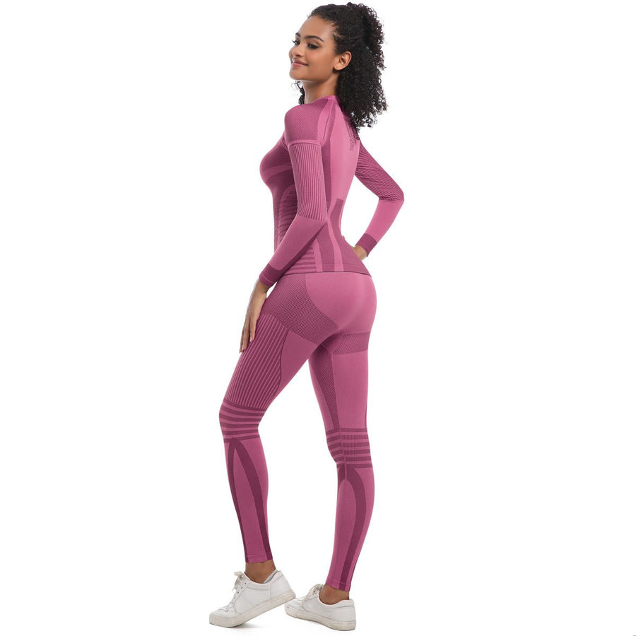 Women's Knitted High - elasitc Yoga Set - Sidiou Group