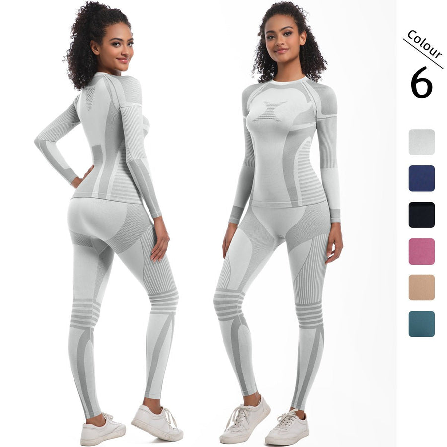 Women's Knitted High - elasitc Yoga Set - Sidiou Group