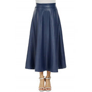 Women's Long PU Leather Skirt - Sidiou Group