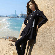 Women's Long Sleeve Skirted Rash Guard - Sidiou Group