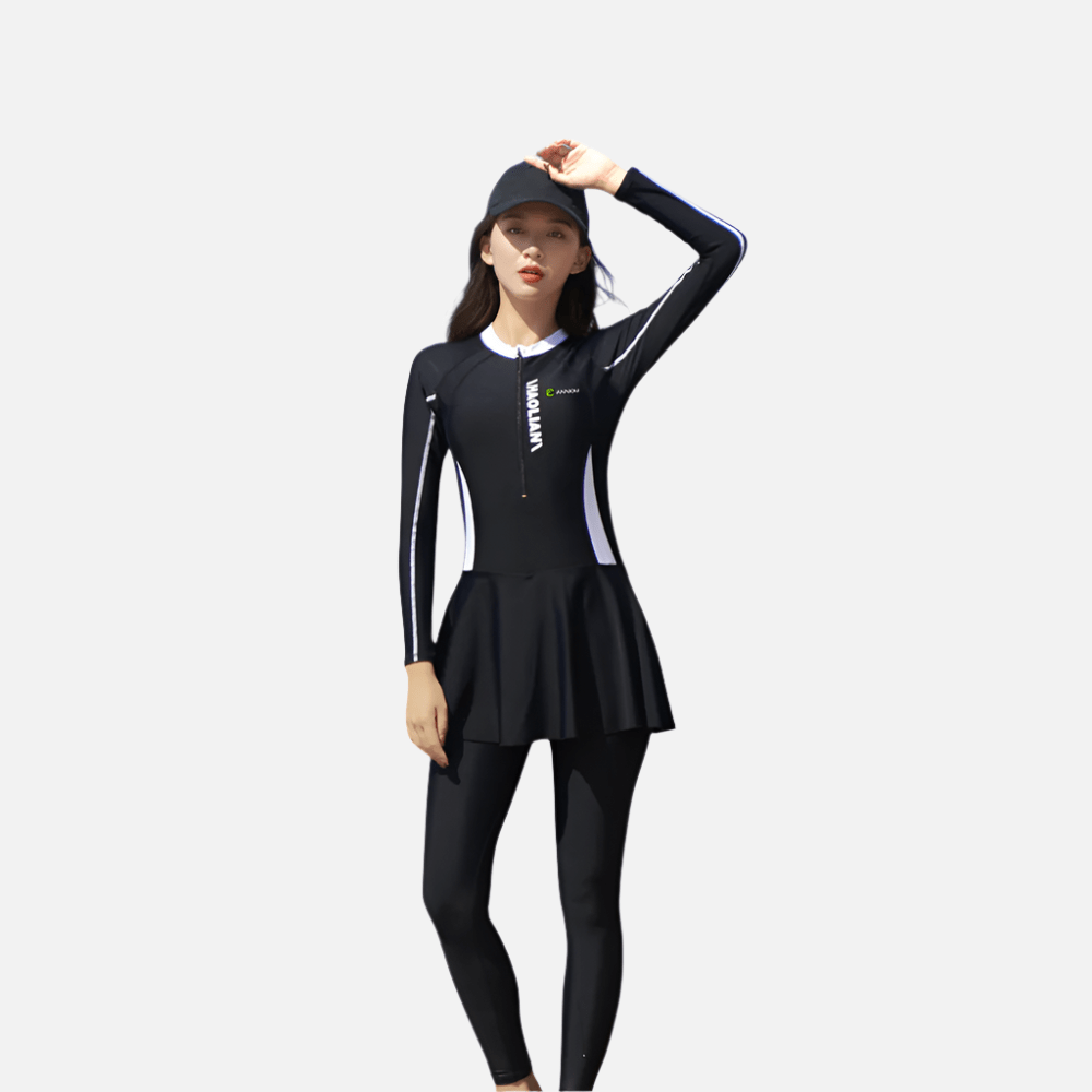 Women's Long Sleeve Skirted Rash Guard - Sidiou Group