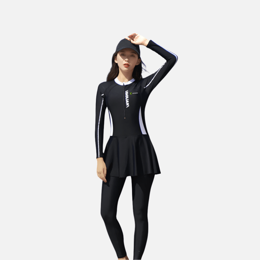 Women's Long Sleeve Skirted Rash Guard - Sidiou Group