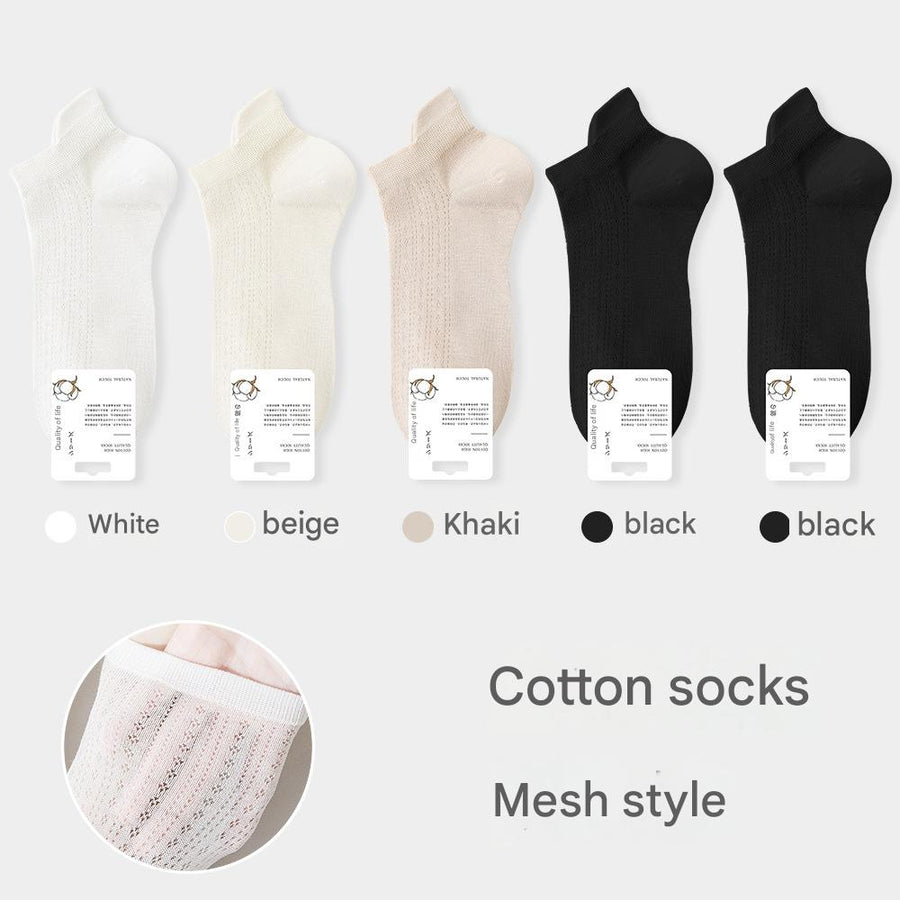 Women's Mesh Cotton Ankle Socks - Sidiou Group