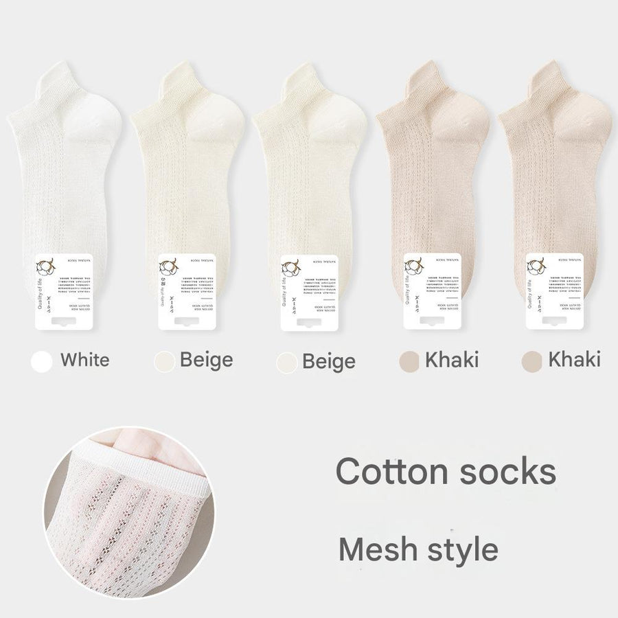 Women's Mesh Cotton Ankle Socks - Sidiou Group