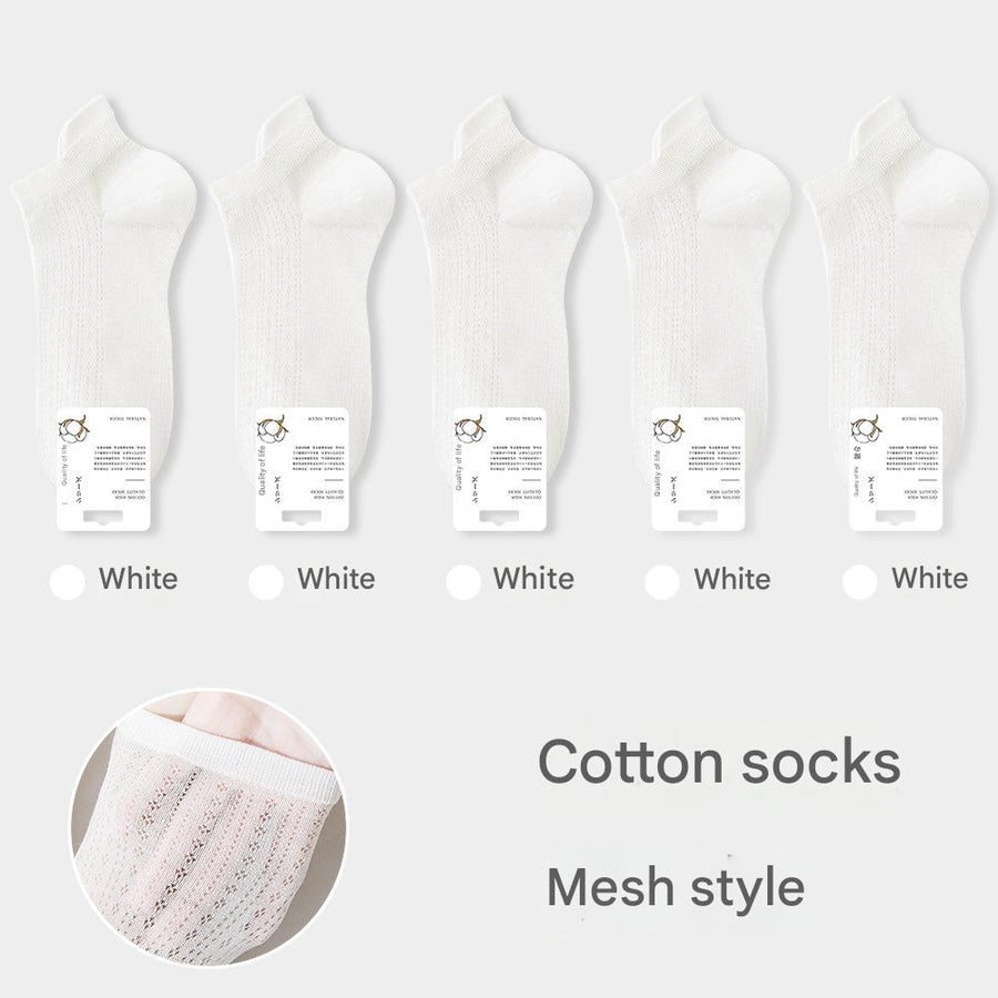Women's Mesh Cotton Ankle Socks - Sidiou Group