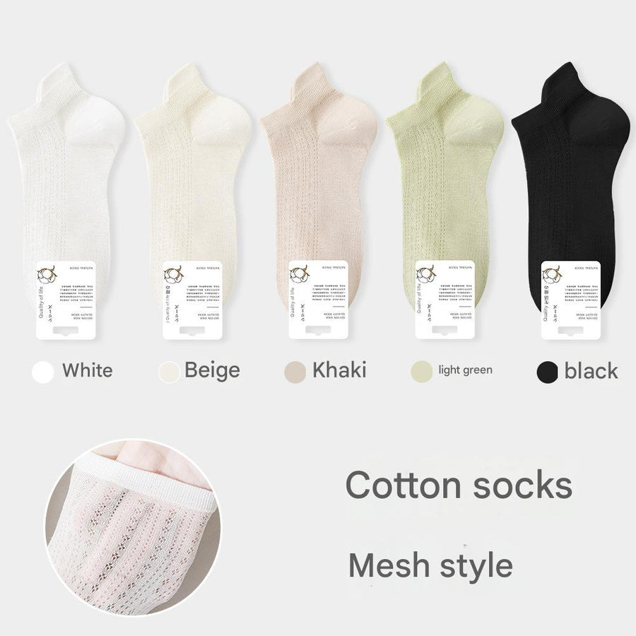 Women's Mesh Cotton Ankle Socks - Sidiou Group