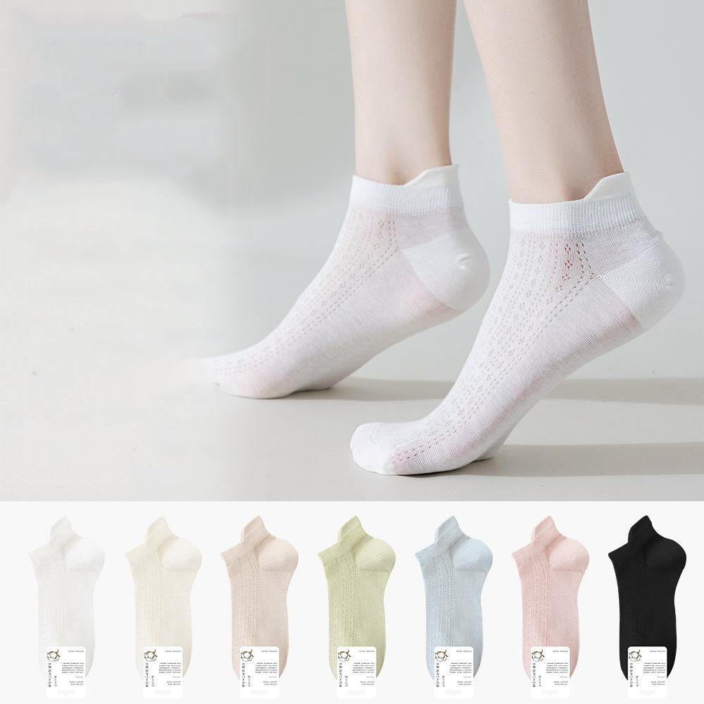 Women's Mesh Cotton Ankle Socks - Sidiou Group