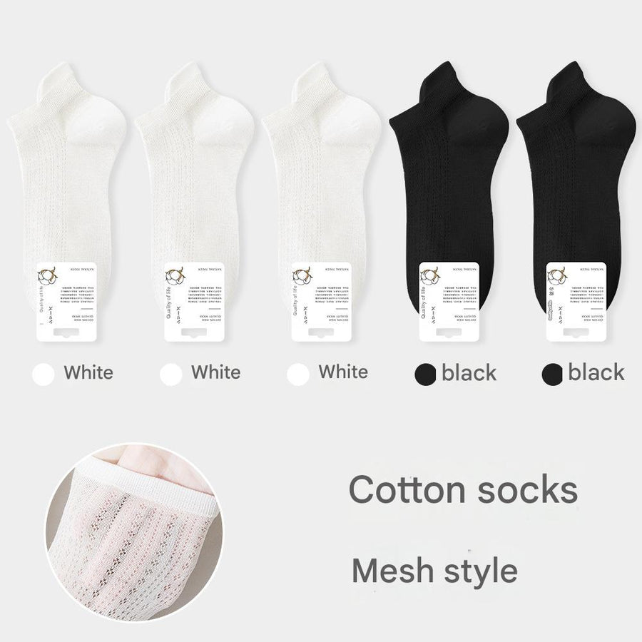 Women's Mesh Cotton Ankle Socks - Sidiou Group