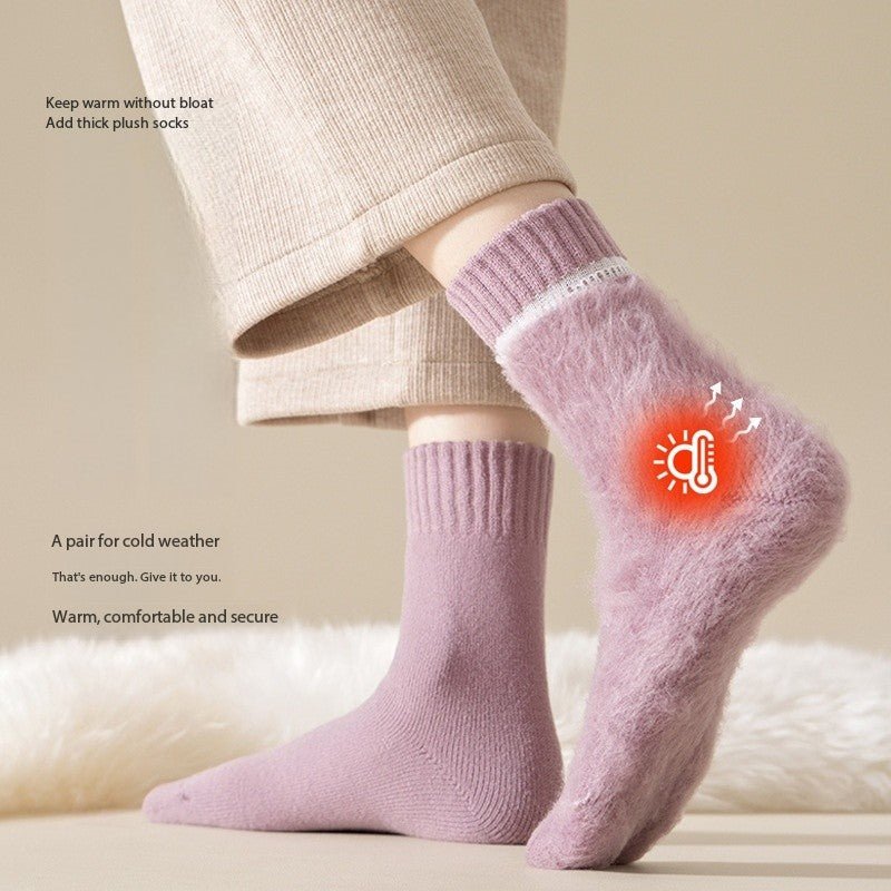 Women's Mid Calf Fleece Socks - Sidiou Group