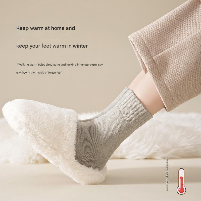 Women's Mid Calf Fleece Socks - Sidiou Group