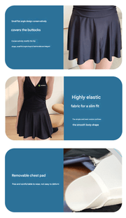 Women‘s One - piece Plus Size Swimming Dress - Sidiou Group