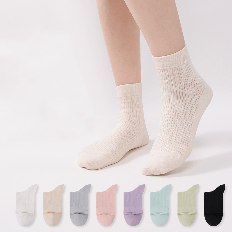 Women's Pure Cotton Breathable Mesh Socks - Sidiou Group