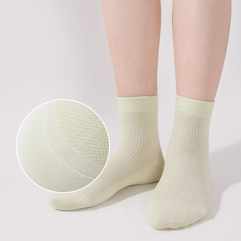 Women's Pure Cotton Breathable Mesh Socks - Sidiou Group