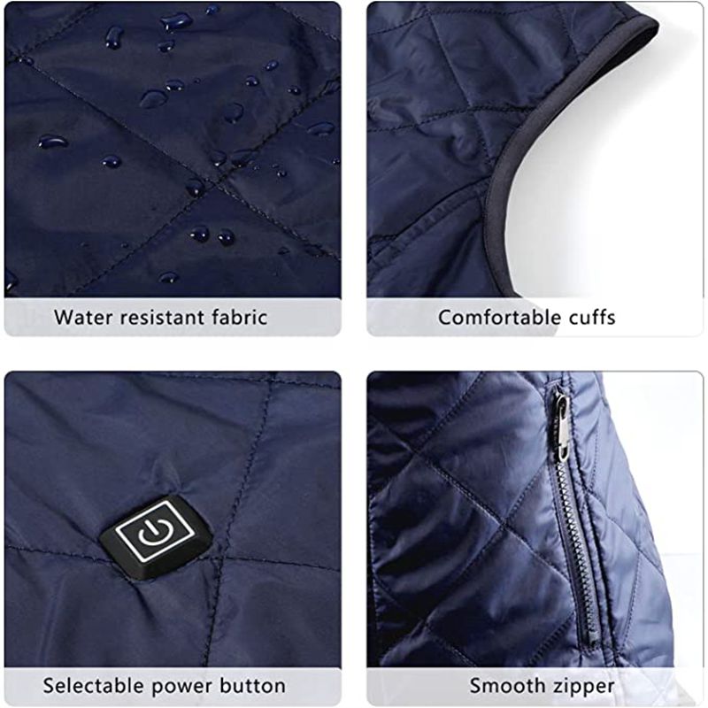 Women's Quilted Heated Vest - Sidiou Group