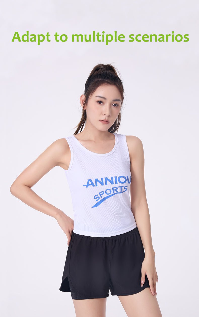 Women's Ribbed Athletic Tank Top - Sidiou Group