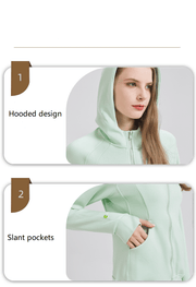 Women's Sports Zip - up Hoodie - Sidiou Group