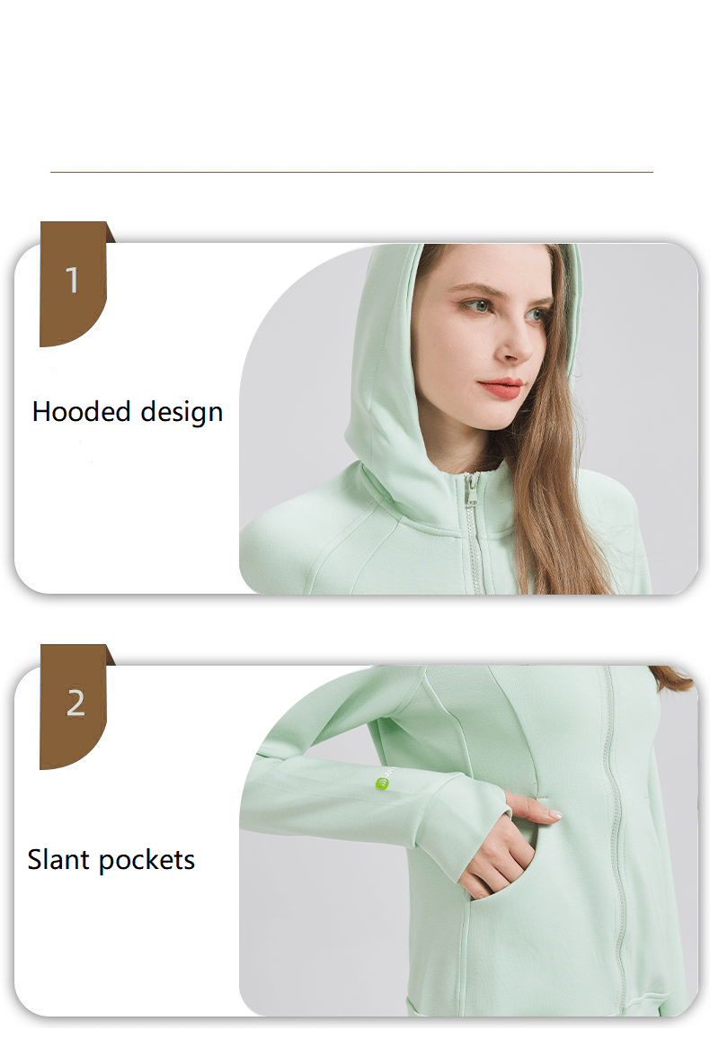 Women's Sports Zip - up Hoodie - Sidiou Group