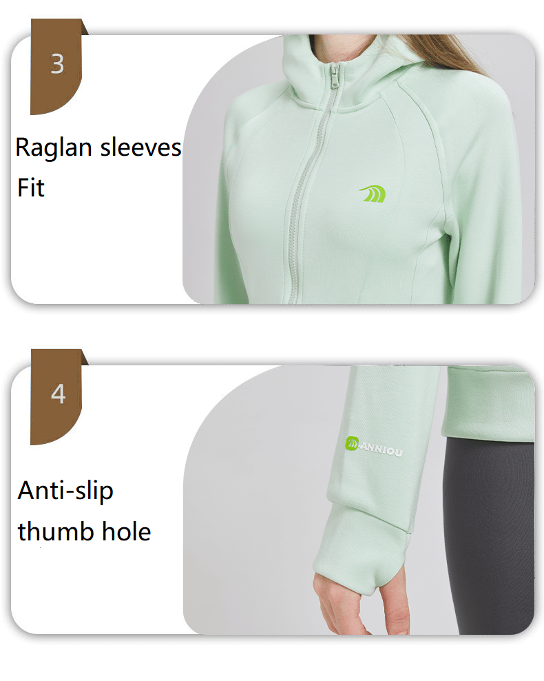 Women's Sports Zip - up Hoodie - Sidiou Group